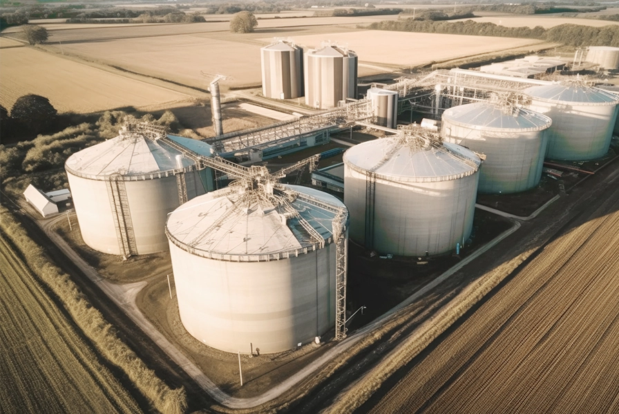 Het verminderen van de methaanemissies van biogas uit de olie-en gasindustrie